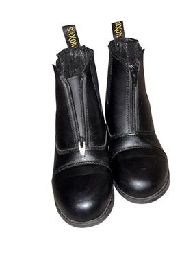 Saxon Syntovia Zip Paddock Boots - Black